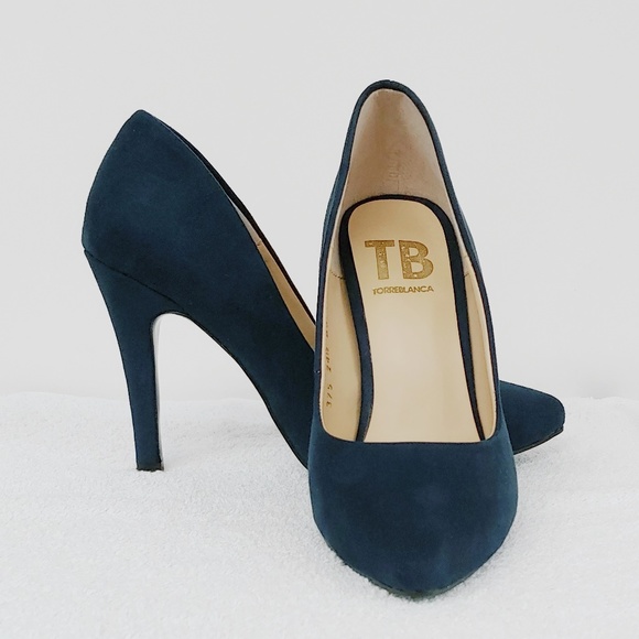 Navy Blue Heels - Picture 2 of 5